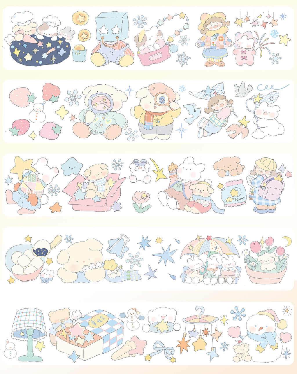 「光あふれる日々」5デザイン テープシリーズ