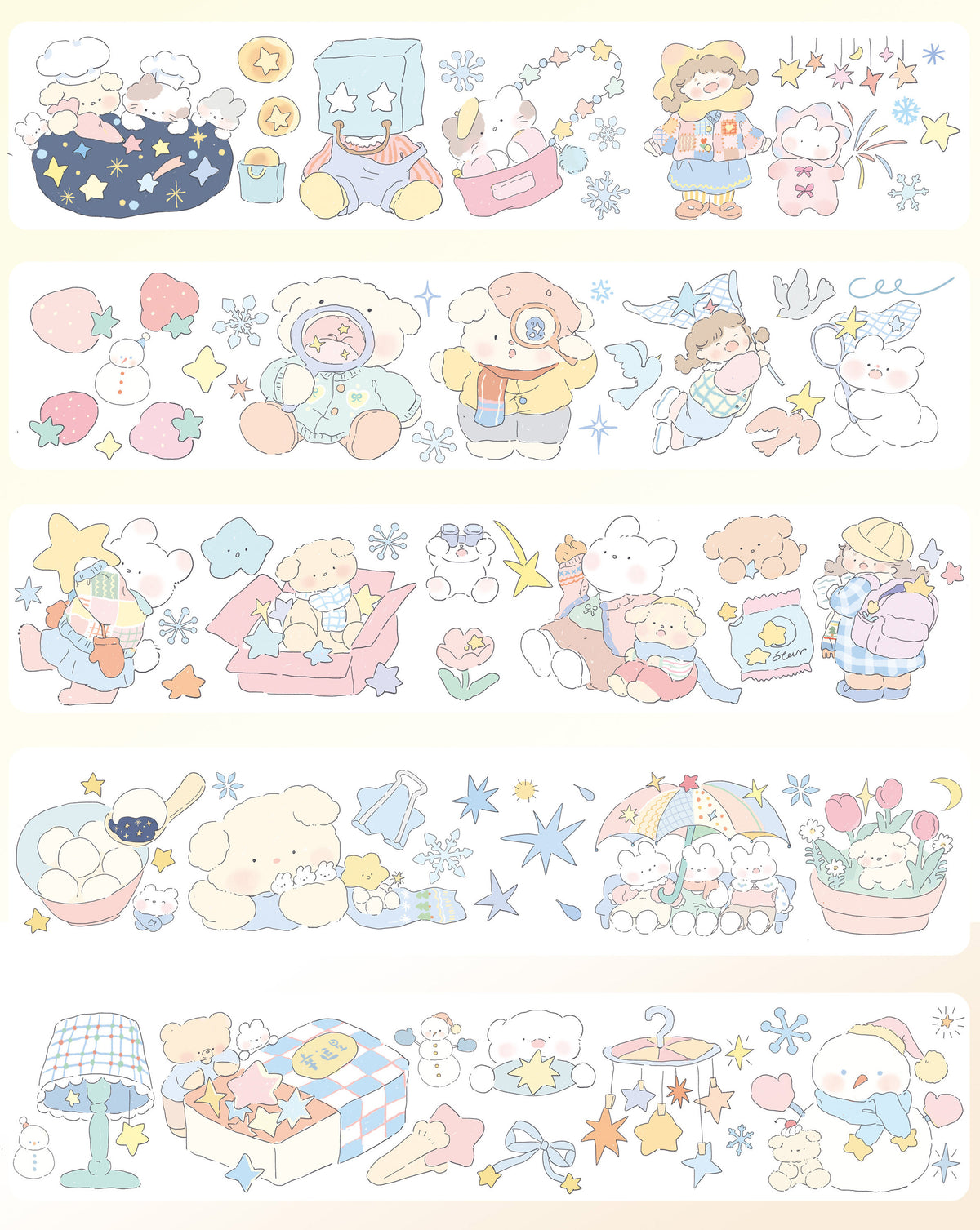 「光あふれる日々」5デザイン テープシリーズ