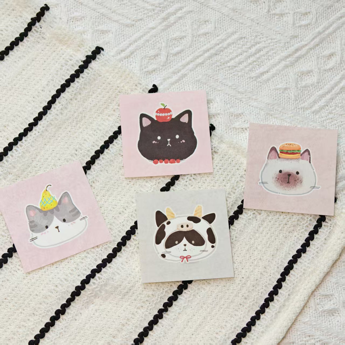 「ねこの顔」8デザイン メモペーパー