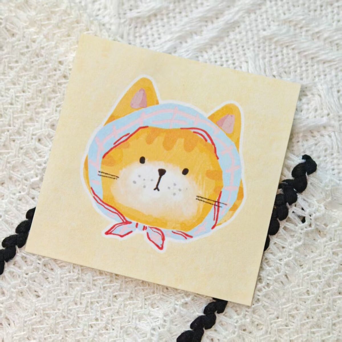 「ねこの顔」8デザイン メモペーパー