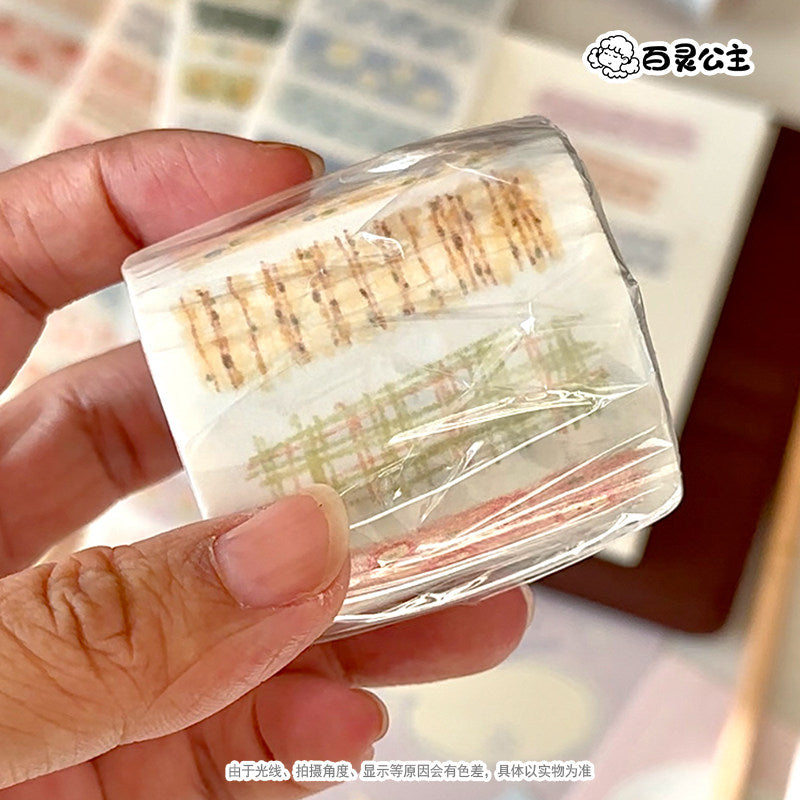 「カラフルライン」和紙・特殊インク デザインテープ