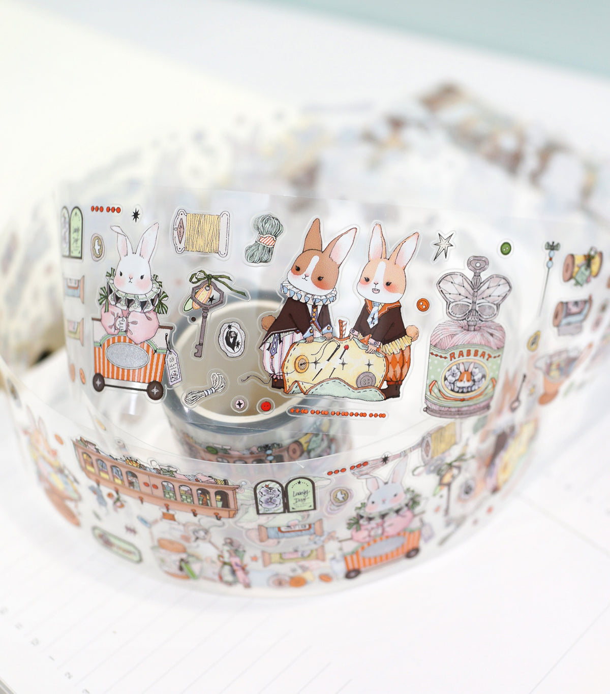 「うさぎの手作り工房」3素材 型抜きテープ