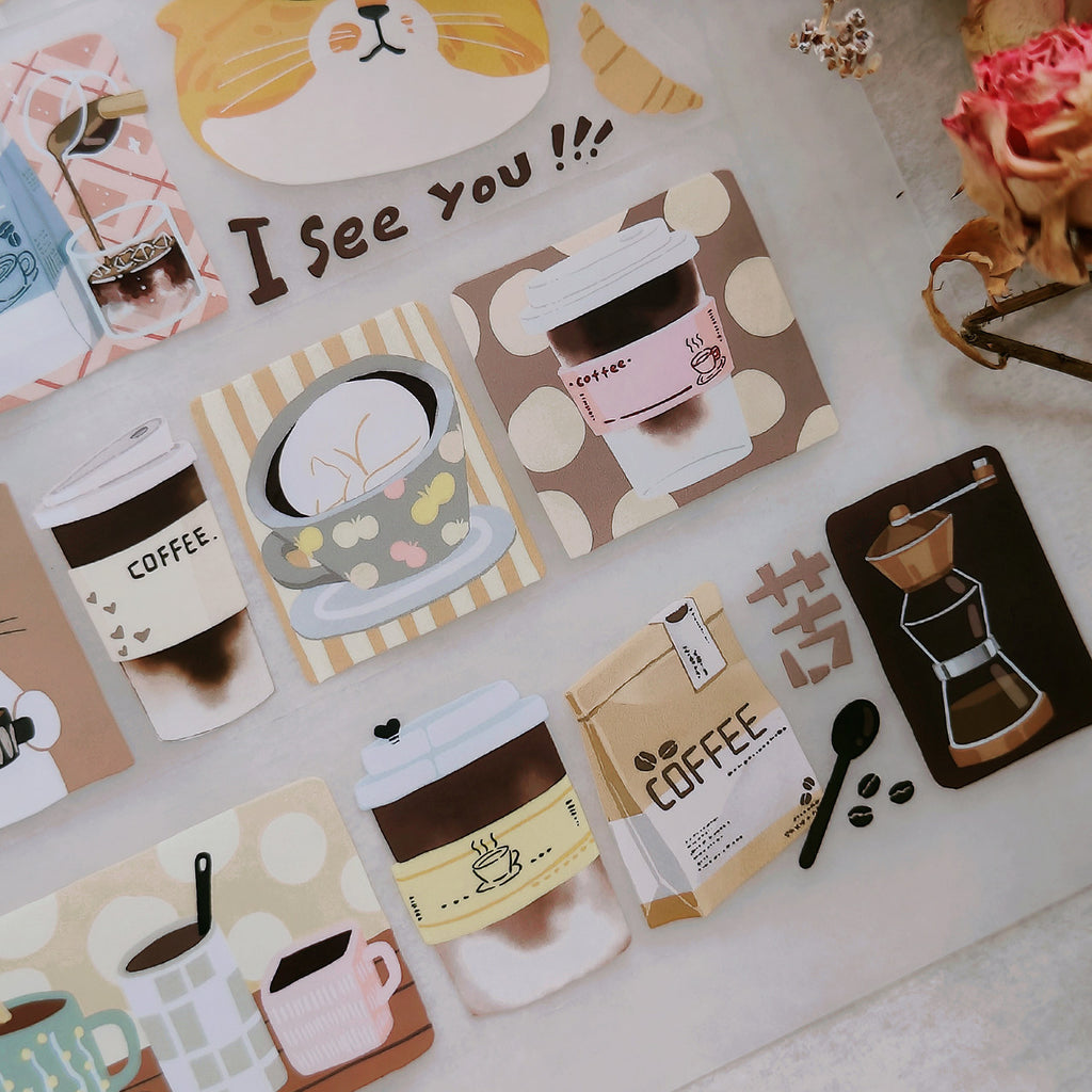 「命を救うコーヒー」マットPETデザインテープ