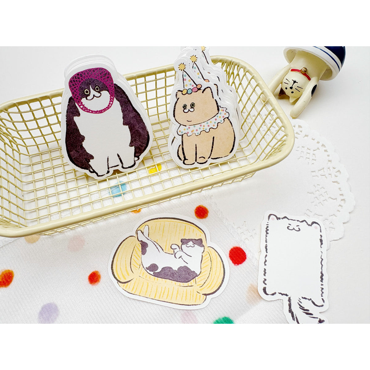 「ねこミックス」10デザイン ダイカットメモ