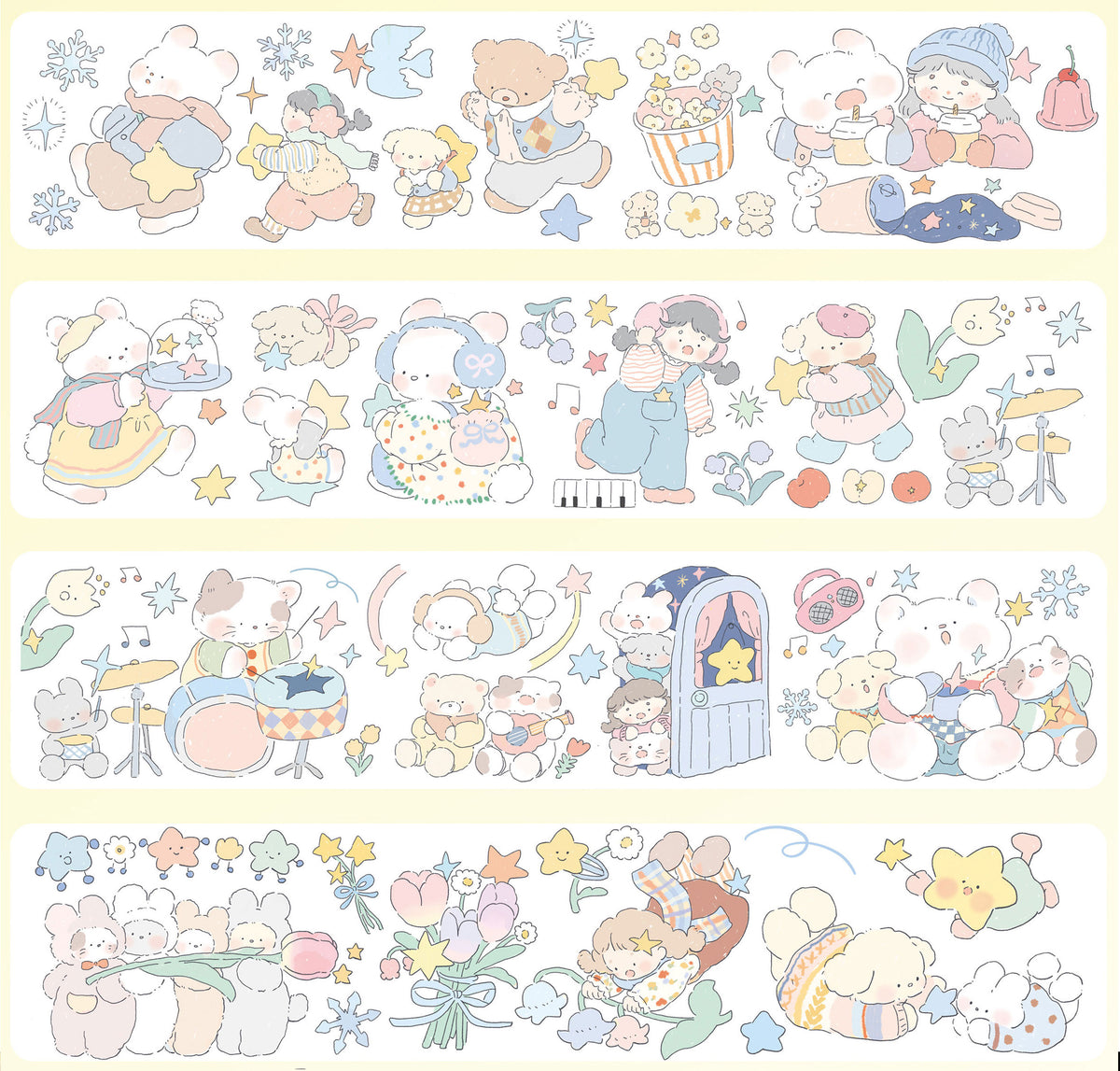 「光あふれる日々」5デザイン テープシリーズ