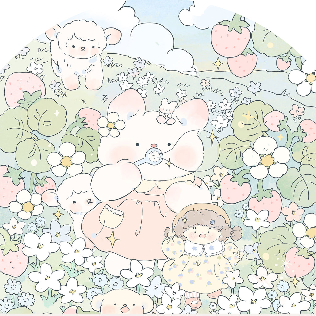 「花の休日」4デザイン 和紙デザインテープ