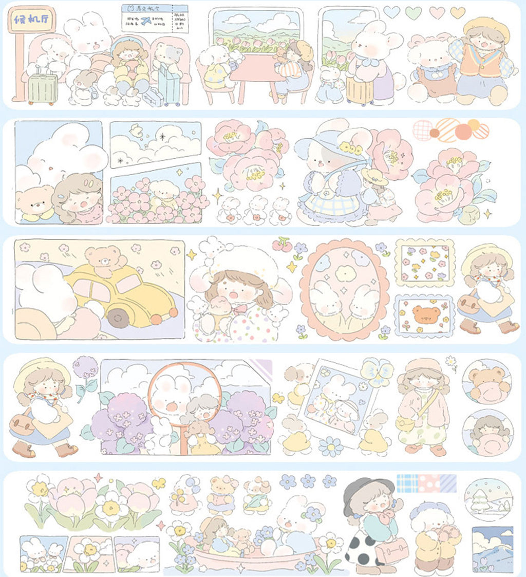 「あたたかな寄り添い」5デザイン 和紙デザインテープ