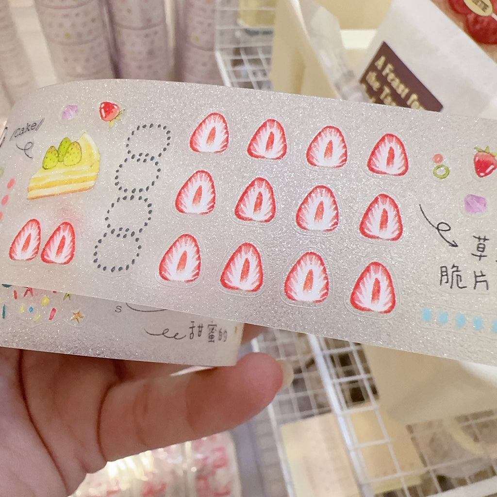 「いちごの季節」3素材 型抜きテープ
